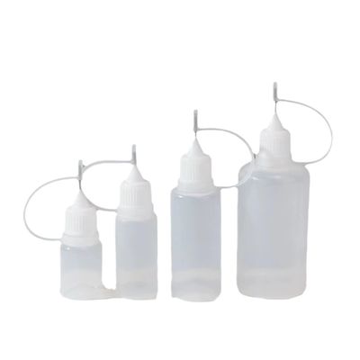 E-Sıvı Ambalajı için Şeffaf Siyah Vidalı Kapaklı E-Sıvı Şişesi