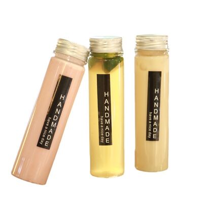 Sızdırmaz Sütlü Çay Şişeleri Plastik Vidalı Kapak Dayanıklı Yeniden Kullanılabilir Kaplar İçecek Paketleme ve Saklama İçin İdeal