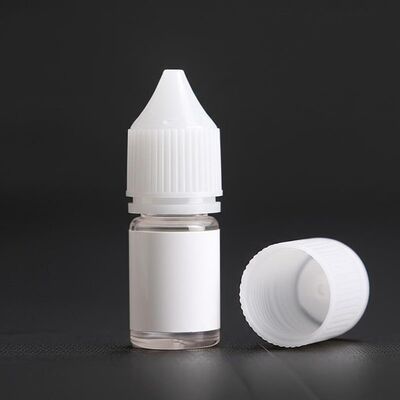 10ml E sıvı şişesi Çocuk geçirmez boyun tipi, E sıvı depolama ve vaping ürünlerinde kullanımı için güvenli ambalaj sunuyor