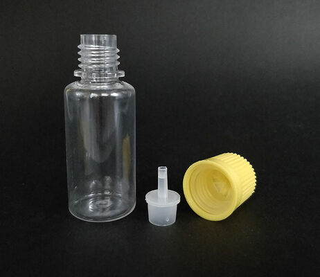 Çocuk Korumalı Boyun Tipi E-Sıvı Şişesi, Çoklu Kapasitelerle 10ml 15ml 30ml 40ml 60ml 80ml 100ml PET'ten İmal Edilmiştir