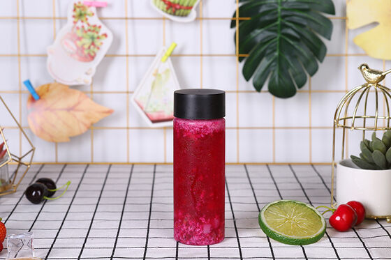 İçeriği hızlı tanımlamak ve izlemek için şeffaf tasarımı olan kare yuvarlak açık kabarcıklı çay kavanozları