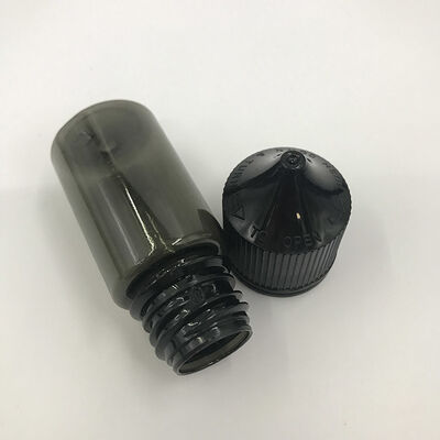 10ml 15ml 30ml 40ml 60ml 80ml 100ml kapasiteli çocuk korumalı boyun tipi E-sıvı şişesi, e-meyve suyu ambalajı ve sızdırmazlığı için seçenek