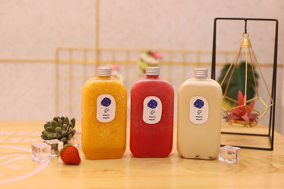 Açık Plastik Balonlu Çay Kavanozları İçeriği Kolay Tanımayı Sağlayan Şeffaf Kaplar Balonlu Çay Mağazaları için Mükemmel