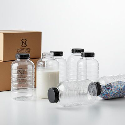 Tekrar kullanılabilir plastik vida üst şişeler bulaşık makinesi Endüstriyel ambalajlama ve depolama çözümleri için idealdir