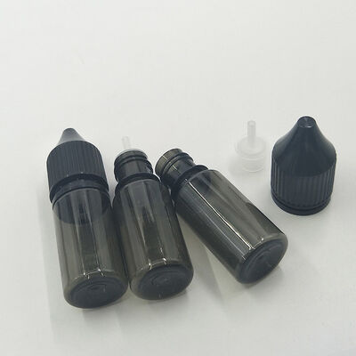 PET Şeffaf E Sıvı Şişe Boynuz Boyutu 18 mm Vape suyu kaplarının özel etiketleme ve markalama için idealdir