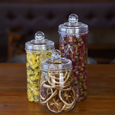 Şeffaf Plastik Kavanozlar Konteynerler Endüstriyel ambalajlama ve ürün örgütlenmesi için kalıcı tekrar kullanılabilir depolama çözümleri