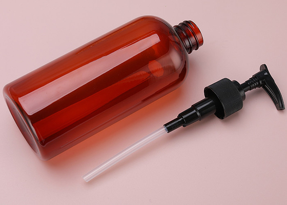 500ml Şampuan Saç Kremi Vücut Yıkama Dispenseri Pompalı Şeffaf Plastik Losyon Şişeleri
