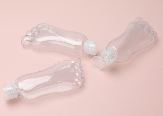 Ayak Şekli 30ml 60ml Plastik Anahtarlık Flip Kapaklı Doldurulabilir Şişe