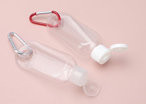 15mm 20mm Seyahat Plastik El Dezenfektanı Şişeleri Anahtarlık 30ml 50ml 60ml