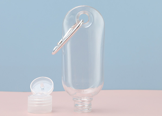 15mm 20mm Seyahat Plastik El Dezenfektanı Şişeleri Anahtarlık 30ml 50ml 60ml