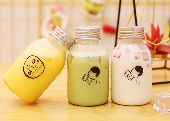 Suyu Paketleme Soğuk Preslenmiş için 11oz Plastik Geri Dönüşümlü Meyve Suyu Şişeleri