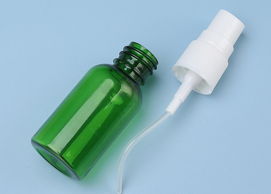 Yeşil 20ml Doldurulabilir Atomizer PET Plastik Sprey Şişesi Serigrafi