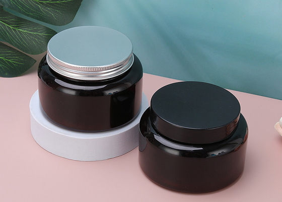 Toz Alüminyum Kapaklı Plastik Vidalı Şişeler 180ml Kozmetik Kavanozları