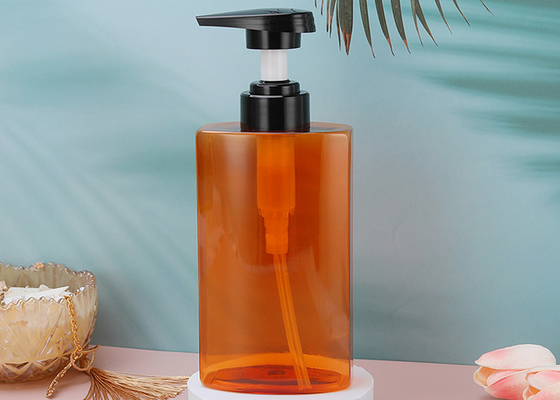 El Sabunu Boş Plastik Losyon 450ml Siyah Pompalı PET Pompa Şişesi