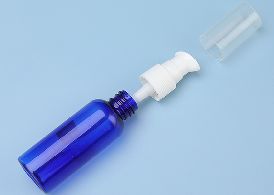 Mavi SGS Plastik Losyon PET Pompa Şişeleri 60ml BPA İçermez