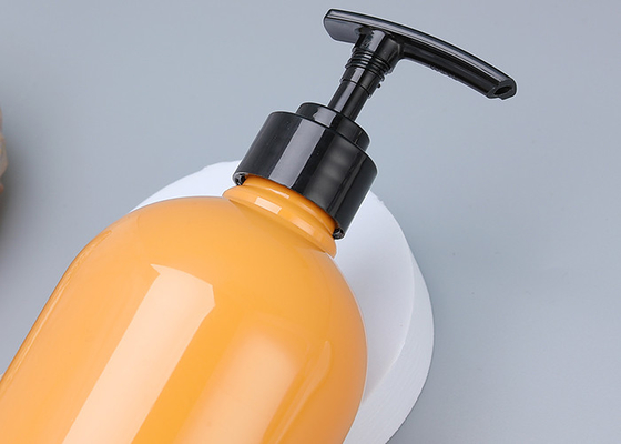 25mm Turuncu Şampuan Plastik Pompalı Şişeler 900ml