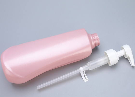 Sedefli Pembe PET Pompa Şişeleri 750ml Plastik Vücut Yıkama Şişeleri