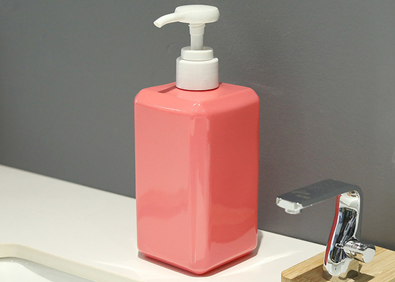 400ml Kare PETG Kozmetik Şişe, Pompalı Geri Dönüşümlü Dayanıklı