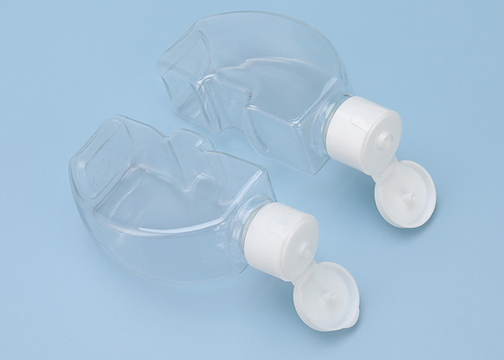 OEM Çift Kapaklı Vidalı Kapaklı Plastik Şişe Geri Dönüştürülebilir 120ml