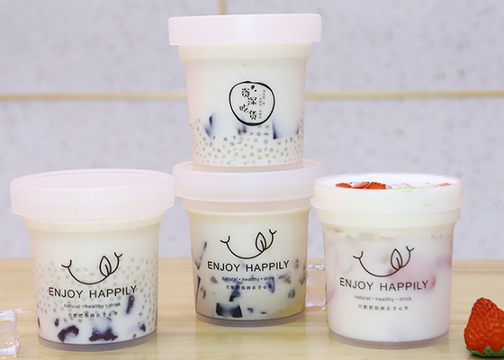 500ml Süt Çay Şişeleri Kapaklı 16 Oz Plastik Suyu Şişeleri