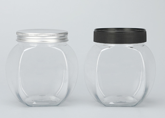 Kuru Gıda Fıstık Ezmesi için 65mm Geniş Ağızlı Plastik Kavanoz Kapları