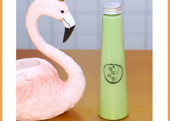 Alüminyum Vidalı Kapaklı Süt Çay Şişeleri 200ml Kapaklı Plastik Suyu Şişeleri