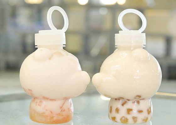Çekme Halkası Kapaklı Süt Çay Şişeleri 400ml Sıkılabilir Meyve Suyu Şişeleri