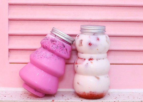 % 100 BPA İçermeyen 12 Oz Suyu Süt Çay Şişeleri, Kapaklı Çatlamaya Dayanıklı