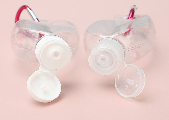 Yaprak şekli Boş Anahtarlık Seyahat El Dezenfektanı Şişesi 50ML