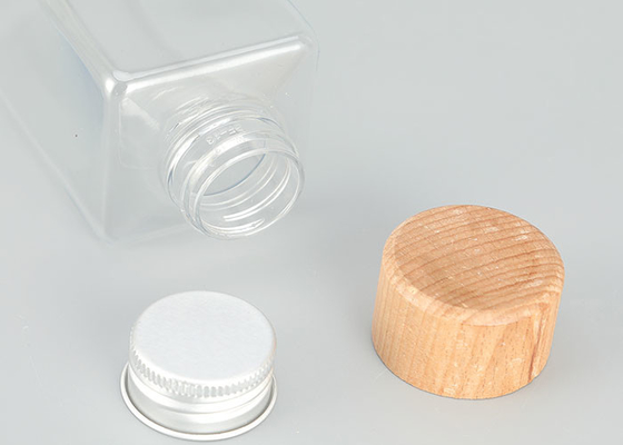 Toksik Olmayan Dolum Plastik PET Plastik Vidalı Şişeler Tatsız