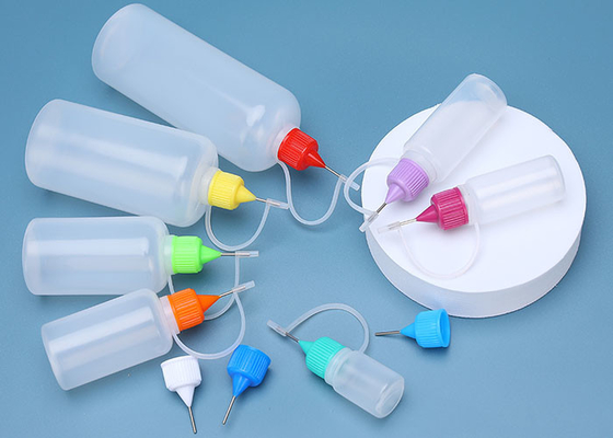 E-sıvılar için İğneli Kapaklı 20ml PE Plastik Sıkılabilir Damlalıklı Şişeler, Tüm Sıvı Şişeleri