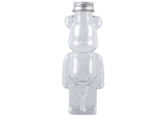 Aperatif Depolama 38mm PET Plastik Bal Ayı Şişeleri 400ML 500ML
