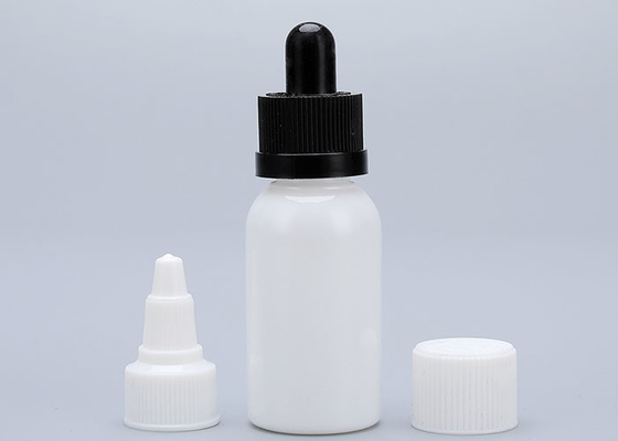 Şeffaf Siyah 1 Oz Plastik Damla Şişeleri Özel Kapak Tipi