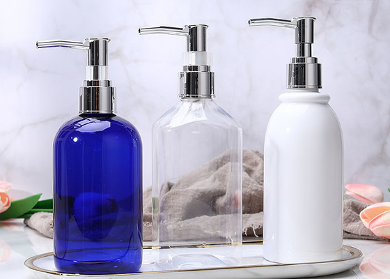Şampuan Losyonları Kremi için 300ml Doldurulabilir PET Pompa Şişeleri