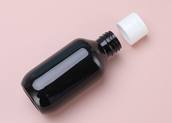 Amber Flip Top Cap PET Losyon Şişeleri Kozmetik Toner Krem için 120ml