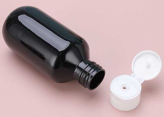 Amber Flip Top Cap PET Losyon Şişeleri Kozmetik Toner Krem için 120ml