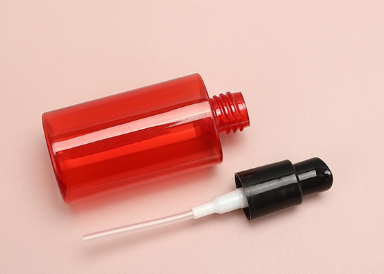 Losyonlar Şampuanlar için 60ml 150ml Kırmızı Boş Plastik Pompa Şişeleri