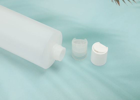 Pres Disk Kapaklı Şeffaf Beyaz PP Plastik Doldurulabilir Şişeler