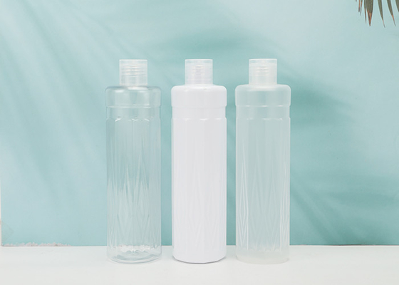Kozmetik Losyon Şampuan için Vidalı Top Kapaklı 300ml PET Şişe Flip Top