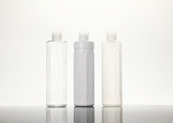 Kozmetik Losyon Şampuan için Vidalı Top Kapaklı 300ml PET Şişe Flip Top