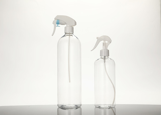 PET Squeeze Beyaz Şeffaf Plastik Tetikli Sprey Şişesi 500ml 1000ml