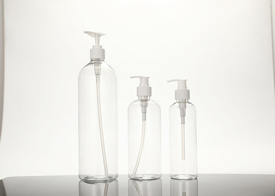 Şampuan Losyonu için PET Boş Plastik Pompa Şişeleri 500ml 1000ml