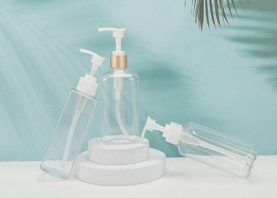 Beyaz Boş 50ml Plastik Boston yuvarlak pompası kozmetik paketleme için kozmetik pet şişe