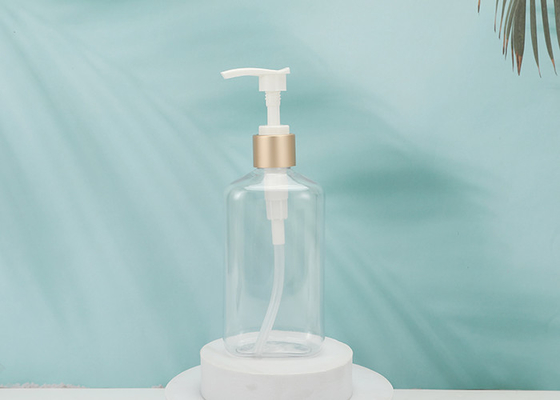 Beyaz Boş 50ml Plastik Boston yuvarlak pompası kozmetik paketleme için kozmetik pet şişe
