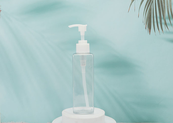 Kilitleme Sızdırmazlık Korumalı 300ml Doldurulabilir Kare Plastik Pompa Şişeleri