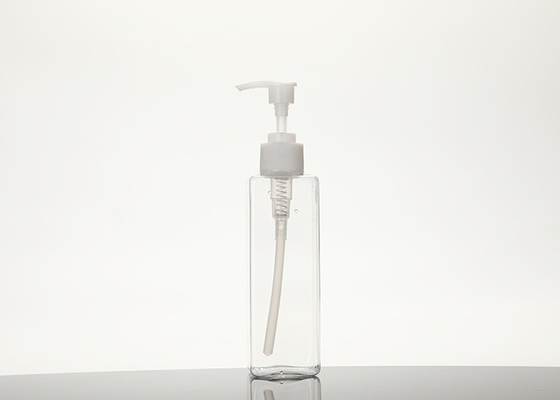 Kilitleme Sızdırmazlık Korumalı 300ml Doldurulabilir Kare Plastik Pompa Şişeleri