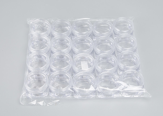 Kapaklı Boş Şeffaf Kare Plastik Kaplar 3 / 5 / 10g