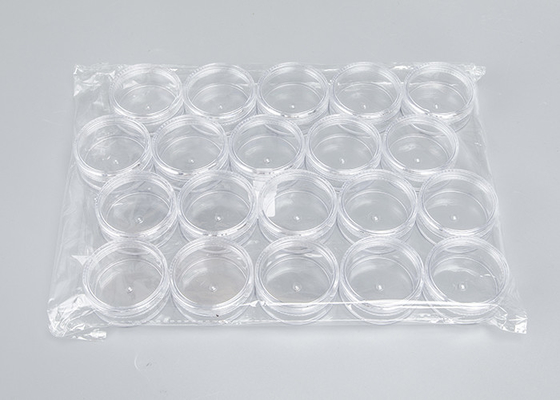 Kozmetik Losyon Krem Şeffaf Kapaklı Yuvarlak Kaplar 10g 15g 30g