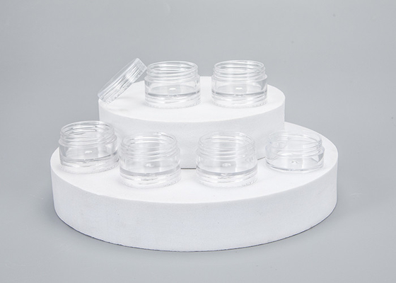 Beyaz 5ml 10ml 15ml 30ml 50ml Tekrarlanabilir Doldurma Deri Bakım Kapı Yuvarlak Plastik Kozmetik Kavanoz