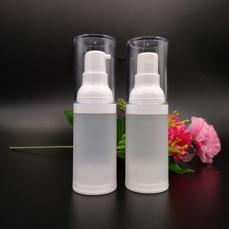 Yuvarlak 30ml Plastik Kozmetik Kaplar Sentetik Sıvı dağıtıcı Flip Top Kapama Tipi